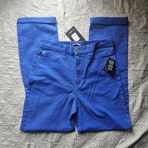 Fashion Nova Blue Cuffed Jeans